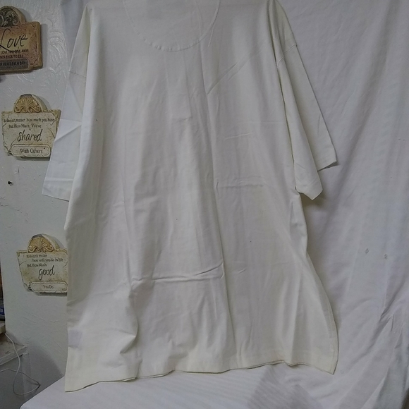 Puritan Mens Shirt White Polo Short Sleeve Button Down 3XL/50 - Picture 4 of 5